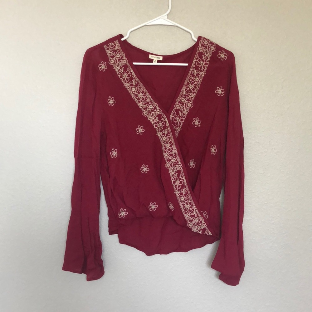 High low crop top shirt